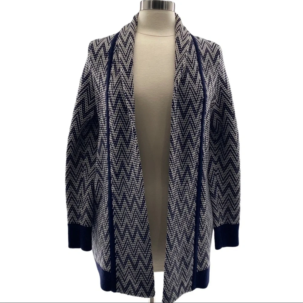 Banana Republic Italian Yarn Merino Wool Blend Open Front Cardigan Sweater S